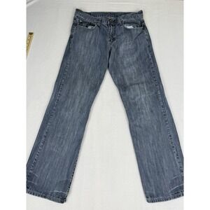 Flypaper Bootcut Vintage Jeans Mens 31x32 Blue Distressed Flap Pocket Skater Y2K